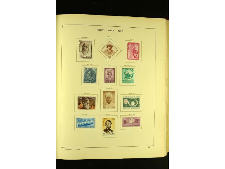 1875/1972 (ca.), ungebrauchte und gestempelte Sammlung mit besseren Ausgaben in 2 Schaubek-Alben