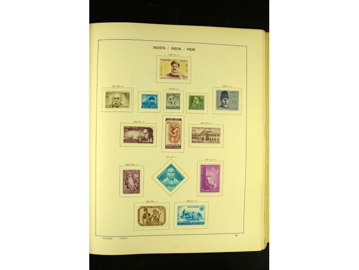 1875/1972 (ca.), ungebrauchte und gestempelte Sammlung mit besseren Ausgaben in 2 Schaubek-Alben
