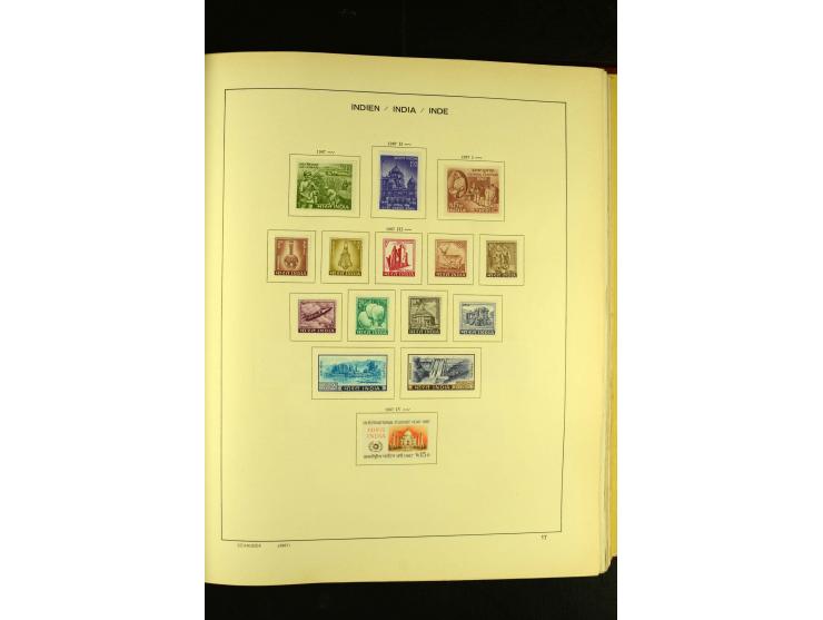1875/1972 (ca.), ungebrauchte und gestempelte Sammlung mit besseren Ausgaben in 2 Schaubek-Alben