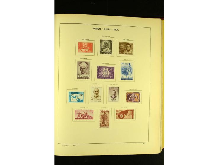 1875/1972 (ca.), ungebrauchte und gestempelte Sammlung mit besseren Ausgaben in 2 Schaubek-Alben