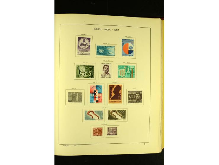 1875/1972 (ca.), ungebrauchte und gestempelte Sammlung mit besseren Ausgaben in 2 Schaubek-Alben