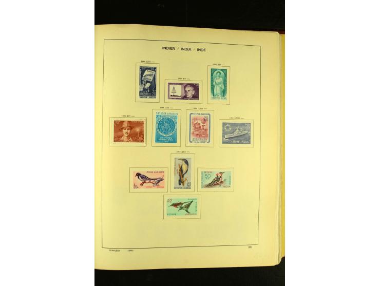1875/1972 (ca.), ungebrauchte und gestempelte Sammlung mit besseren Ausgaben in 2 Schaubek-Alben