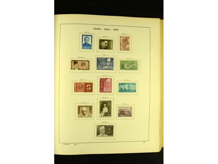 1875/1972 (ca.), ungebrauchte und gestempelte Sammlung mit besseren Ausgaben in 2 Schaubek-Alben