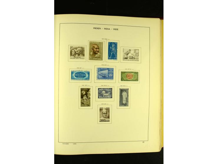 1875/1972 (ca.), ungebrauchte und gestempelte Sammlung mit besseren Ausgaben in 2 Schaubek-Alben
