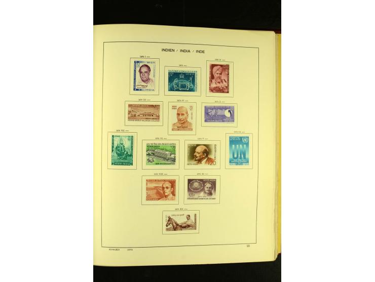 1875/1972 (ca.), ungebrauchte und gestempelte Sammlung mit besseren Ausgaben in 2 Schaubek-Alben