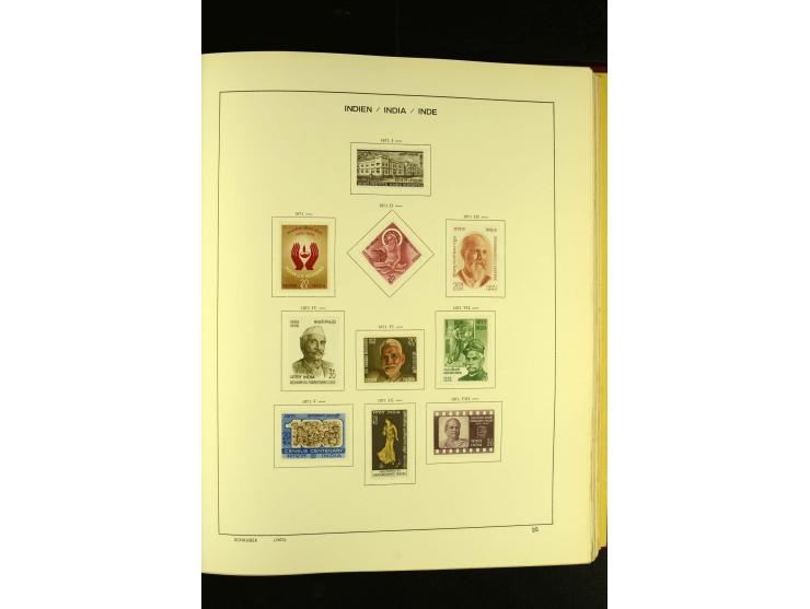 1875/1972 (ca.), ungebrauchte und gestempelte Sammlung mit besseren Ausgaben in 2 Schaubek-Alben
