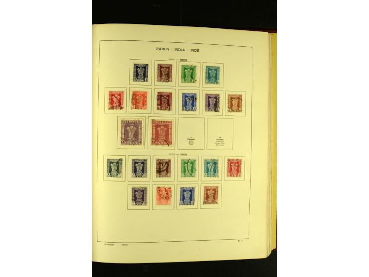 1875/1972 (ca.), ungebrauchte und gestempelte Sammlung mit besseren Ausgaben in 2 Schaubek-Alben