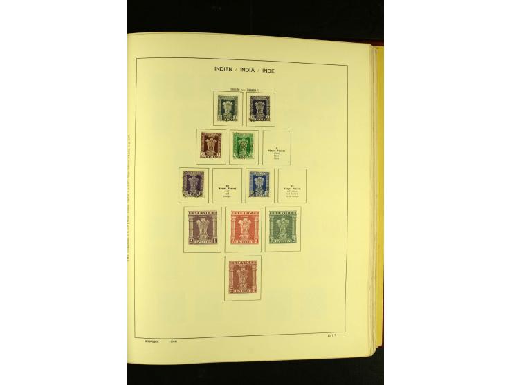 1875/1972 (ca.), ungebrauchte und gestempelte Sammlung mit besseren Ausgaben in 2 Schaubek-Alben