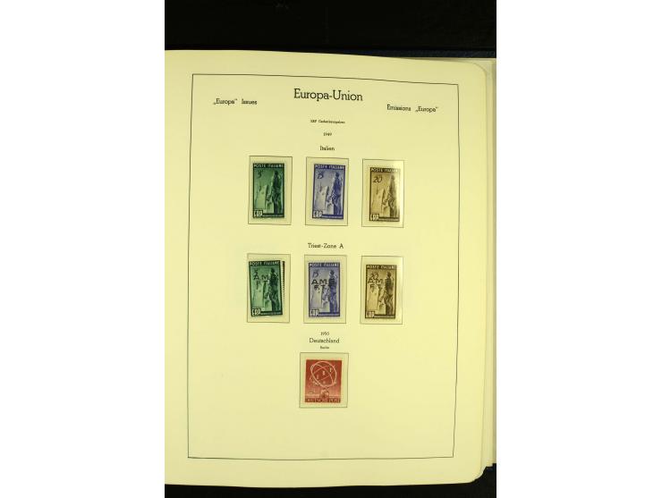 1949/86, postfrische kpl. Sammlung mit einigen wenigen ungebrauchten in 2 Leuchtturm-Alben