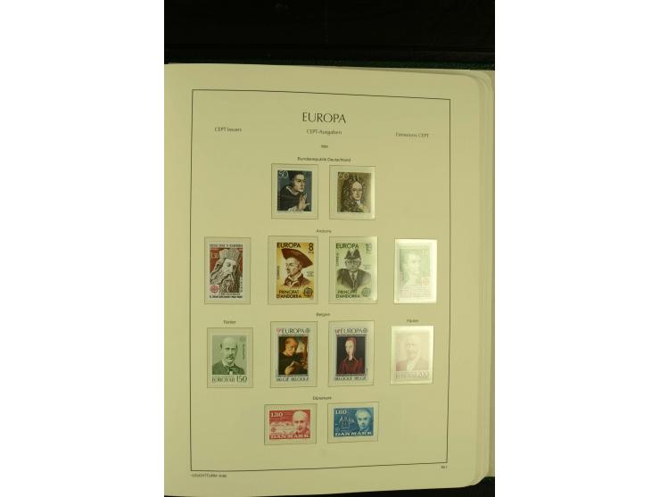 1949/86, postfrische kpl. Sammlung mit einigen wenigen ungebrauchten in 2 Leuchtturm-Alben