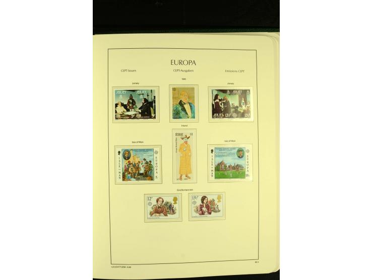 1949/86, postfrische kpl. Sammlung mit einigen wenigen ungebrauchten in 2 Leuchtturm-Alben