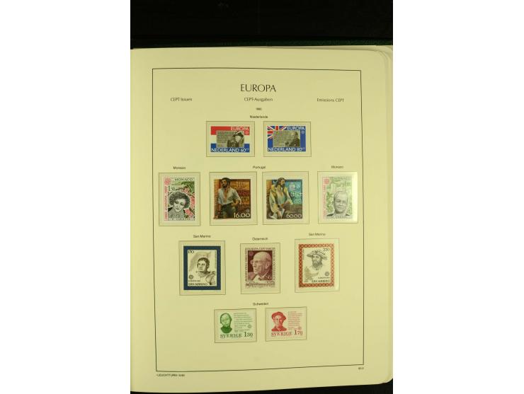 1949/86, postfrische kpl. Sammlung mit einigen wenigen ungebrauchten in 2 Leuchtturm-Alben