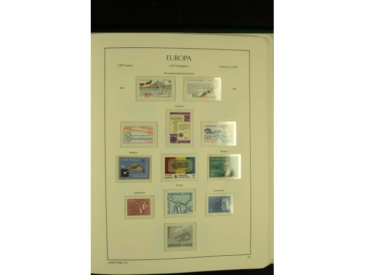 1949/86, postfrische kpl. Sammlung mit einigen wenigen ungebrauchten in 2 Leuchtturm-Alben