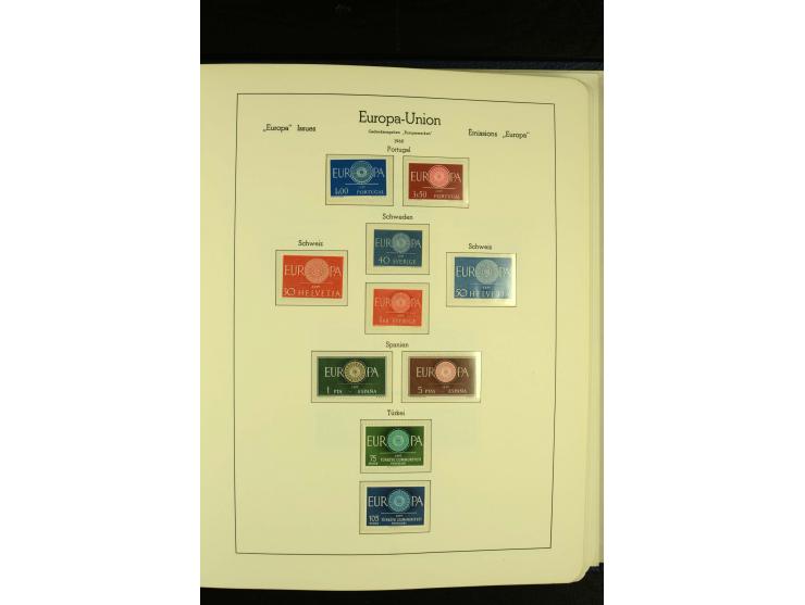 1949/86, postfrische kpl. Sammlung mit einigen wenigen ungebrauchten in 2 Leuchtturm-Alben