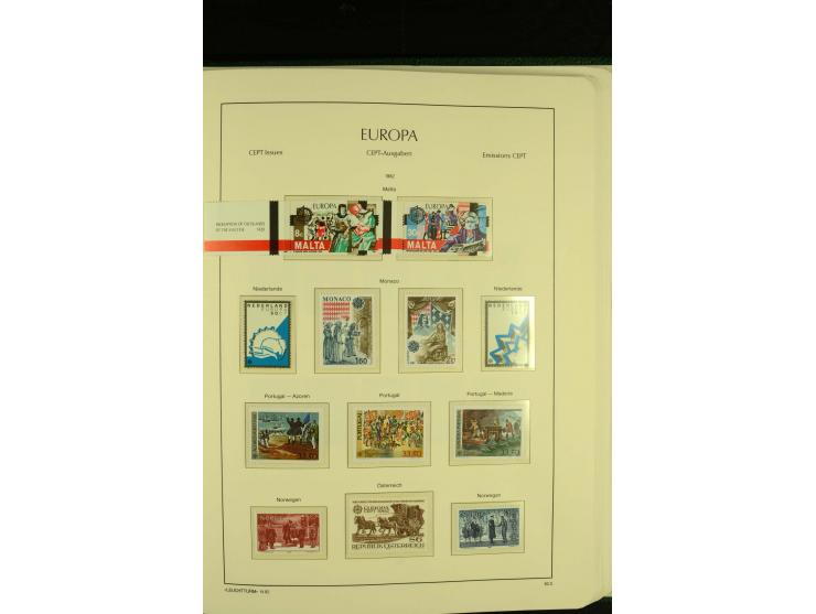 1949/86, postfrische kpl. Sammlung mit einigen wenigen ungebrauchten in 2 Leuchtturm-Alben