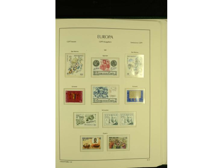 1949/86, postfrische kpl. Sammlung mit einigen wenigen ungebrauchten in 2 Leuchtturm-Alben