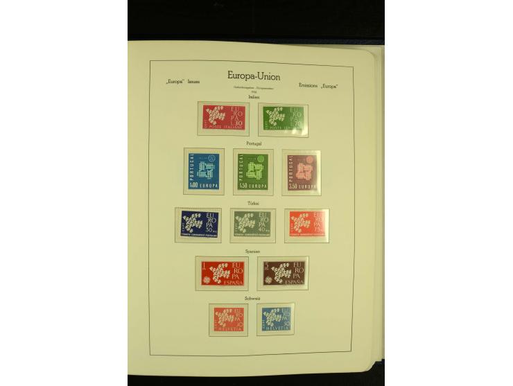 1949/86, postfrische kpl. Sammlung mit einigen wenigen ungebrauchten in 2 Leuchtturm-Alben