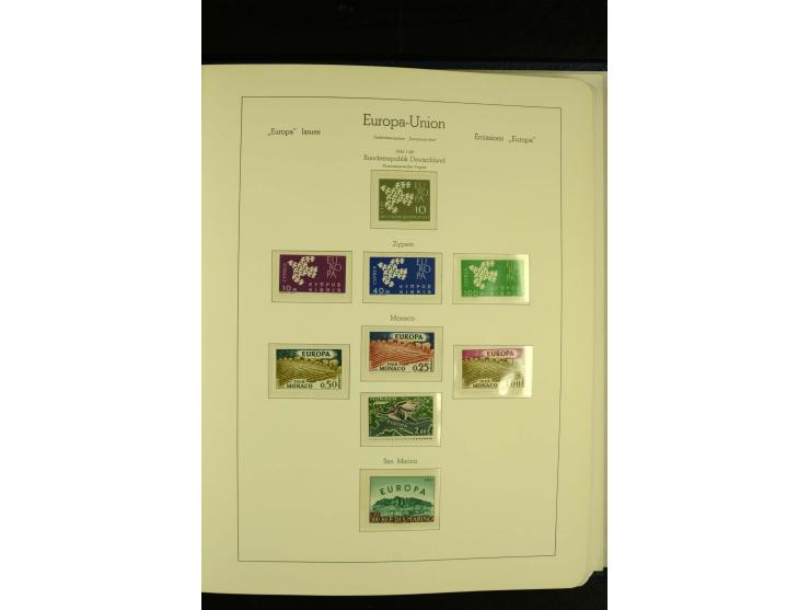 1949/86, postfrische kpl. Sammlung mit einigen wenigen ungebrauchten in 2 Leuchtturm-Alben