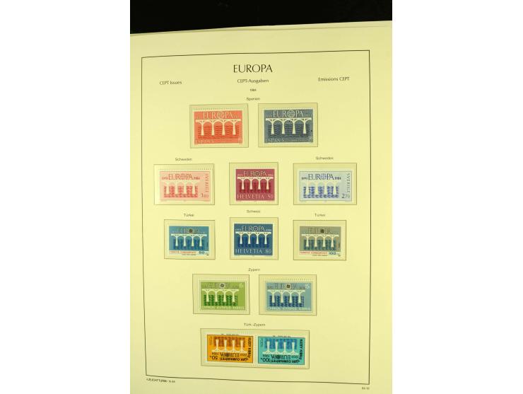 1949/86, postfrische kpl. Sammlung mit einigen wenigen ungebrauchten in 2 Leuchtturm-Alben