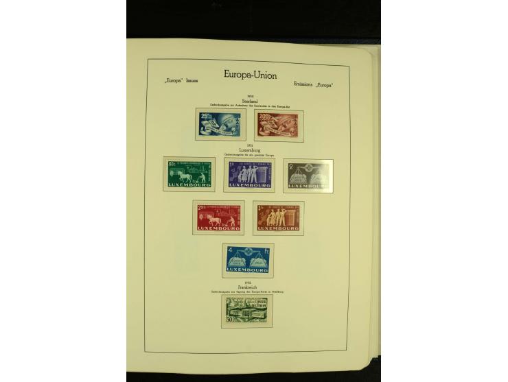 1949/86, postfrische kpl. Sammlung mit einigen wenigen ungebrauchten in 2 Leuchtturm-Alben