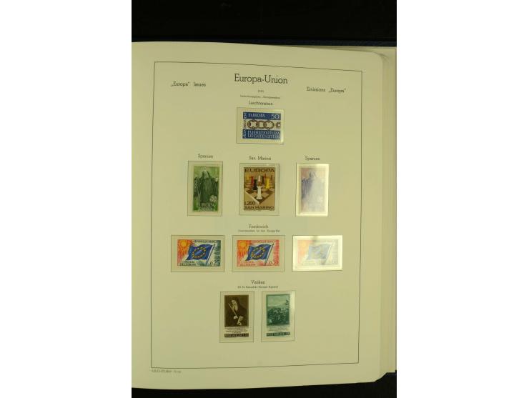 1949/86, postfrische kpl. Sammlung mit einigen wenigen ungebrauchten in 2 Leuchtturm-Alben