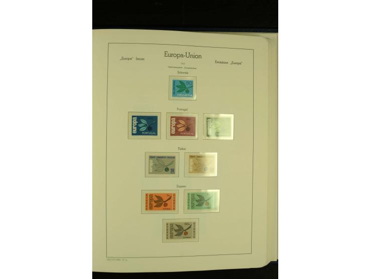 1949/86, postfrische kpl. Sammlung mit einigen wenigen ungebrauchten in 2 Leuchtturm-Alben