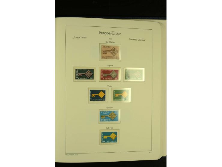 1949/86, postfrische kpl. Sammlung mit einigen wenigen ungebrauchten in 2 Leuchtturm-Alben