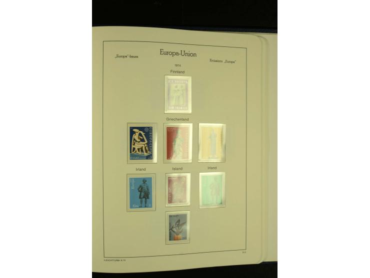 1949/86, postfrische kpl. Sammlung mit einigen wenigen ungebrauchten in 2 Leuchtturm-Alben