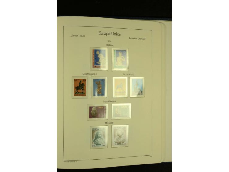 1949/86, postfrische kpl. Sammlung mit einigen wenigen ungebrauchten in 2 Leuchtturm-Alben