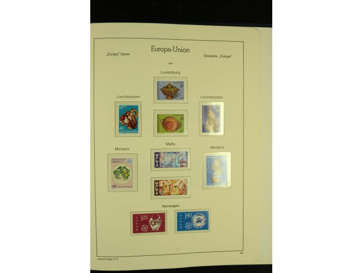1949/86, postfrische kpl. Sammlung mit einigen wenigen ungebrauchten in 2 Leuchtturm-Alben