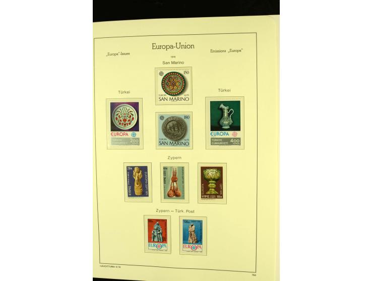 1949/86, postfrische kpl. Sammlung mit einigen wenigen ungebrauchten in 2 Leuchtturm-Alben
