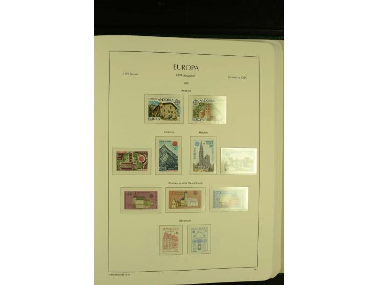 1949/86, postfrische kpl. Sammlung mit einigen wenigen ungebrauchten in 2 Leuchtturm-Alben