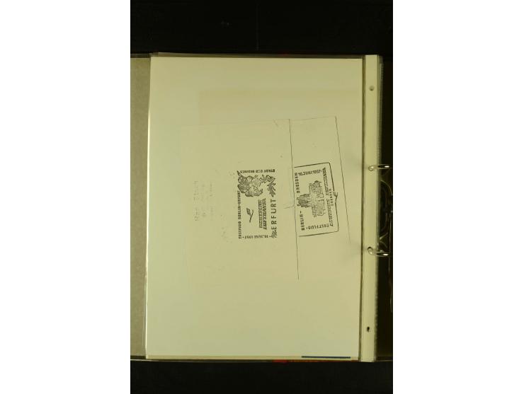1910/1990, Berliner Flugpost und Flughafen-Stempel, interessante Sammlung mit alten Ansichtskarten, Flugpost- und Zeppelinpos