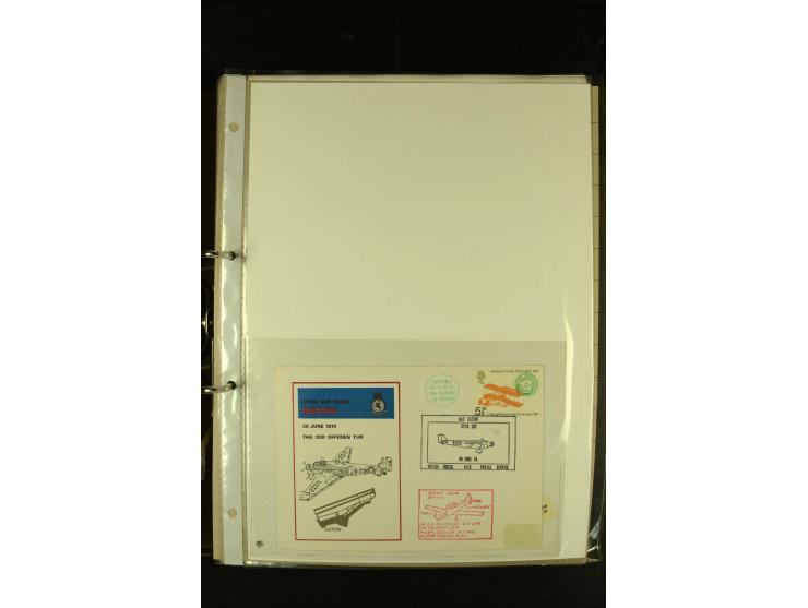 1910/1990, Berliner Flugpost und Flughafen-Stempel, interessante Sammlung mit alten Ansichtskarten, Flugpost- und Zeppelinpos