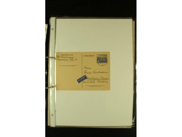1910/1990, Berliner Flugpost und Flughafen-Stempel, interessante Sammlung mit alten Ansichtskarten, Flugpost- und Zeppelinpos
