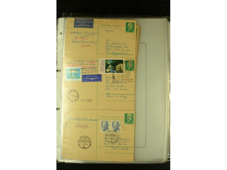 1910/1990, Berliner Flugpost und Flughafen-Stempel, interessante Sammlung mit alten Ansichtskarten, Flugpost- und Zeppelinpos