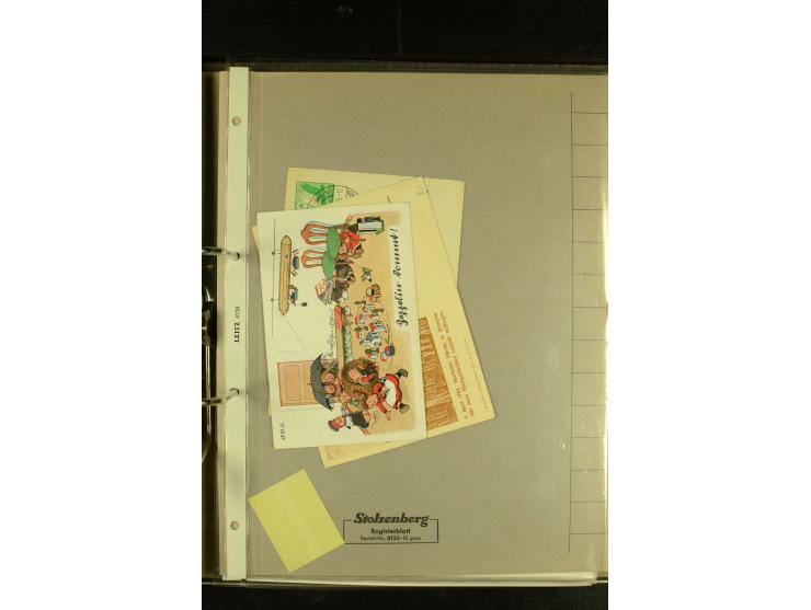 1909/1940 (ca.), umfangreiche Sammlung ab Pionierpost mit vielen verschiedenen Flügen, SST, Sonderkarten, Vignetten (teils lo