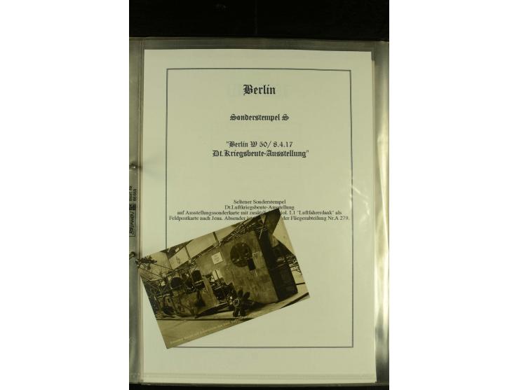 1909/1940 (ca.), umfangreiche Sammlung ab Pionierpost mit vielen verschiedenen Flügen, SST, Sonderkarten, Vignetten (teils lo