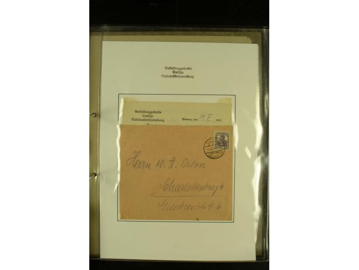 1909/1940 (ca.), umfangreiche Sammlung ab Pionierpost mit vielen verschiedenen Flügen, SST, Sonderkarten, Vignetten (teils lo