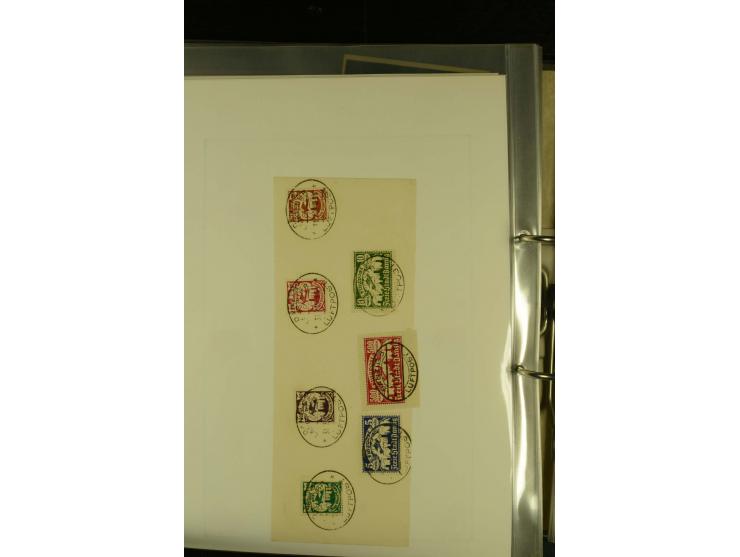 1909/1940 (ca.), umfangreiche Sammlung ab Pionierpost mit vielen verschiedenen Flügen, SST, Sonderkarten, Vignetten (teils lo
