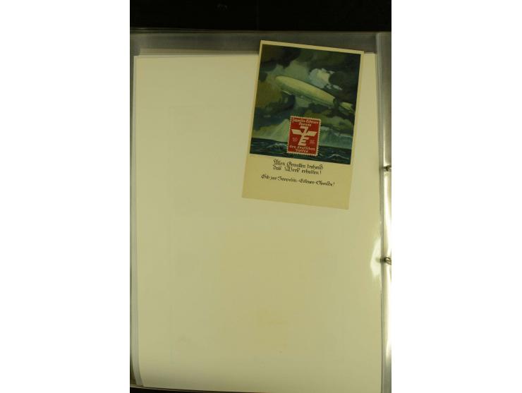 1909/1940 (ca.), umfangreiche Sammlung ab Pionierpost mit vielen verschiedenen Flügen, SST, Sonderkarten, Vignetten (teils lo