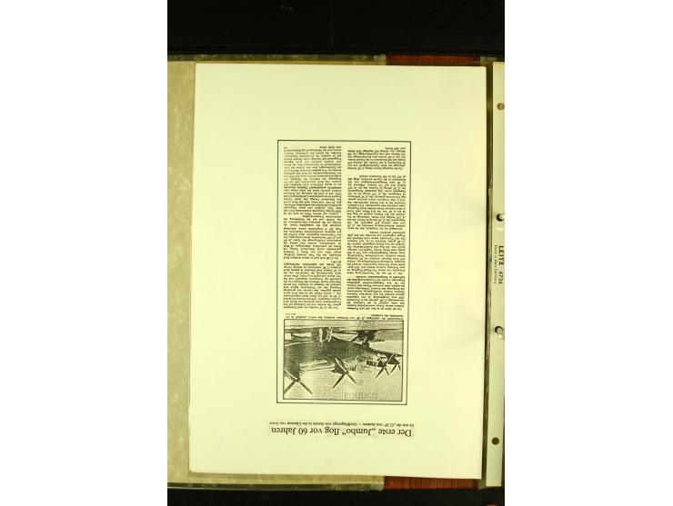 1909/1940 (ca.), umfangreiche Sammlung ab Pionierpost mit vielen verschiedenen Flügen, SST, Sonderkarten, Vignetten (teils lo