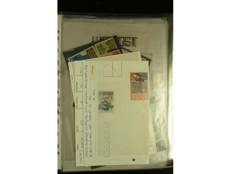 1909/1940 (ca.), umfangreiche Sammlung ab Pionierpost mit vielen verschiedenen Flügen, SST, Sonderkarten, Vignetten (teils lo