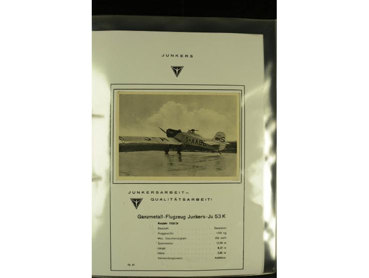 1909/1940 (ca.), Sammlung "Junkers-Werke" mit ca. 45 meist ungebrauchten Ansichts- und Werbekarten mit vielen verschiedenen A