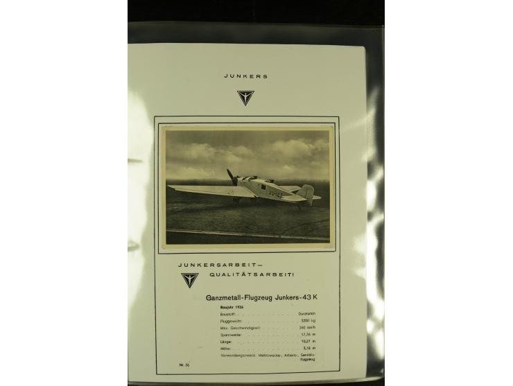 1909/1940 (ca.), Sammlung "Junkers-Werke" mit ca. 45 meist ungebrauchten Ansichts- und Werbekarten mit vielen verschiedenen A