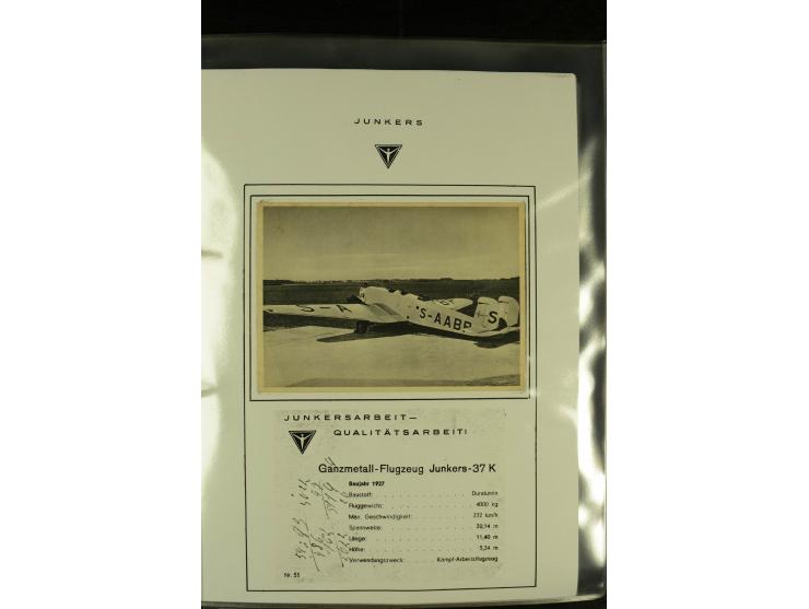 1909/1940 (ca.), Sammlung "Junkers-Werke" mit ca. 45 meist ungebrauchten Ansichts- und Werbekarten mit vielen verschiedenen A