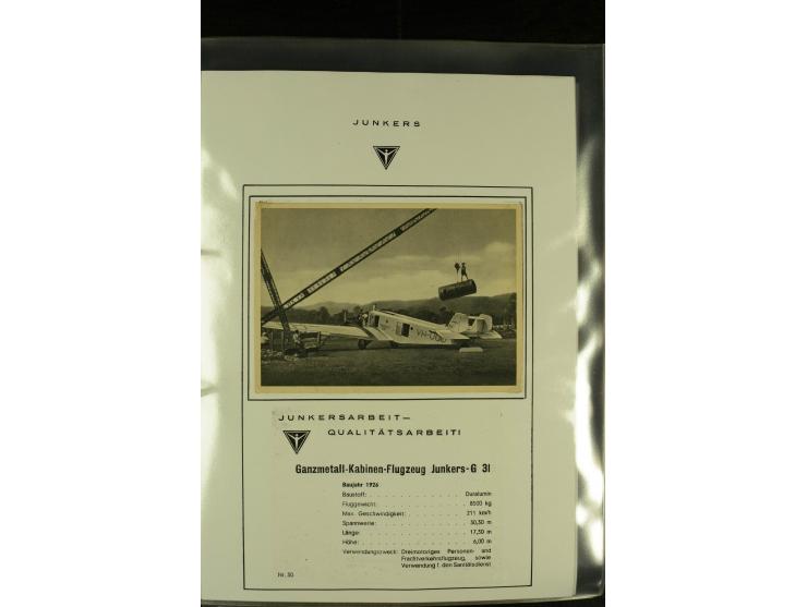 1909/1940 (ca.), Sammlung "Junkers-Werke" mit ca. 45 meist ungebrauchten Ansichts- und Werbekarten mit vielen verschiedenen A