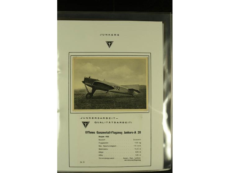 1909/1940 (ca.), Sammlung "Junkers-Werke" mit ca. 45 meist ungebrauchten Ansichts- und Werbekarten mit vielen verschiedenen A