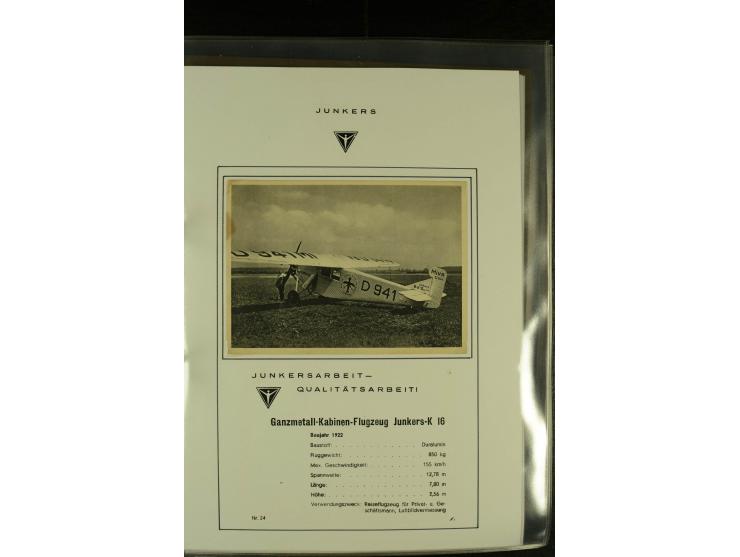 1909/1940 (ca.), Sammlung "Junkers-Werke" mit ca. 45 meist ungebrauchten Ansichts- und Werbekarten mit vielen verschiedenen A