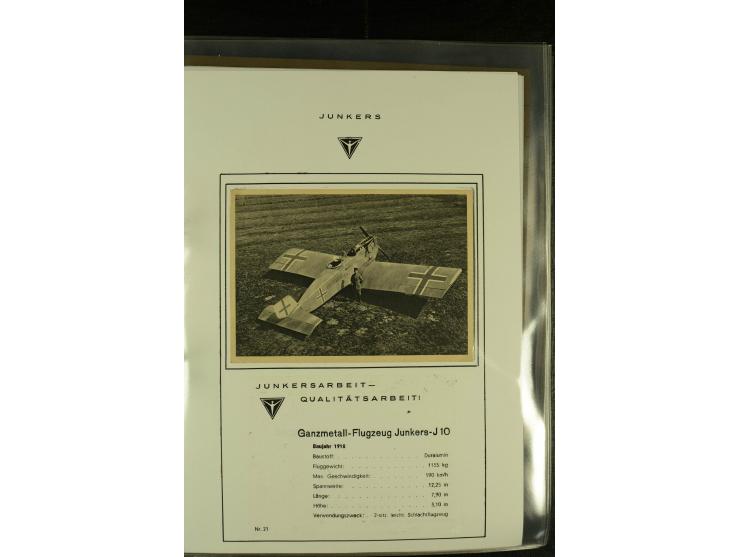 1909/1940 (ca.), Sammlung "Junkers-Werke" mit ca. 45 meist ungebrauchten Ansichts- und Werbekarten mit vielen verschiedenen A